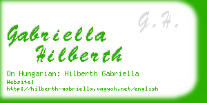 gabriella hilberth business card